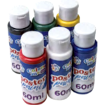 COLOUR ME CMC-1664 Poster Paint Bottles 60ml Assorted Set of 6 